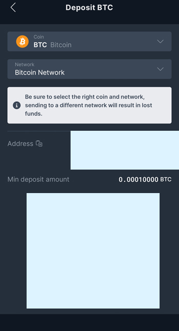 BitMEX 앱 하단 메뉴에서 'Wallet' 아이콘을 선택하여 지갑 화면으로 진입하는 모습